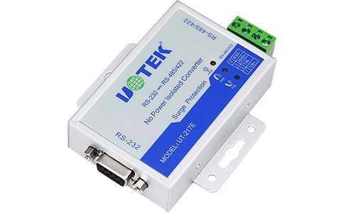 工業(yè)串口接口轉換器_UT-217E RS-232轉RS-485/422無源光電隔離轉換器