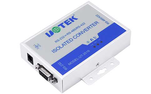 工業(yè)級壁掛式接口轉換器_UT-2016 光隔防雷型RS-232轉RS-485/422串口隔離轉換器